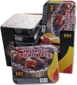 THM Instant BBQ - Wegwerp barbecue -12 stuks - Grill oppervlak 27 x 22 cm — thumbnail 1