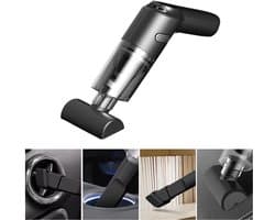 Handstofzuiger - Multifunctionele Mini Kruimelzuiger Incl. 3 Opzetstukken-Stofzuiger Auto-USB Oplaadbaar-zwart