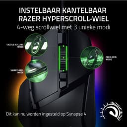 Razer Basilisk V3 35K - Optische Gaming Muis - RGB - 35000 DPI - Zwart — thumbnail 3