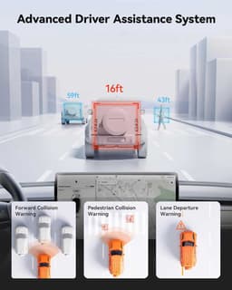 Wolfbox G840H 2K Wifi Gps 32gb Mirror dashcam - Parkeermodus - 12,0 inch touchscreen Lcd - 2.5K + Full HD resolutie - Wifi met App - Gps ontvanger - 32gb Micro SD kaart - Spiegel dashcam en digitale binnenspiegel — thumbnail 3