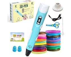 CosyPlace 3D Printer Pen XXL Starterspakket voor Kinderen & Volwassenen - Speelgoed met Accessoires - 100M Filament Vullingen - Scribbler - Tekenboek