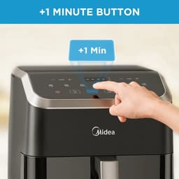 Midea MAD55000ADK - Airfryers - Heteluchtfriteuse - Energie en tijdbesparing - 5,5L - Oven - Zwart — thumbnail 4