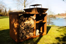 GoedMetVlees Grill Comfort - BBQ - Plancha - grill - cortenstaal - bakplaat - vuurschaal - buitenkeuken - werktafel — thumbnail 3