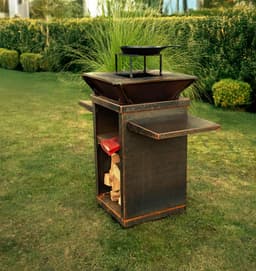 GoedMetVlees Grill Royal - BBQ - Plancha - grill - cortenstaal - vuurtafel vierkant - bakplaat - vuurschaal - buitenkeuken - — thumbnail 2
