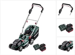 Metabo RM 36-18 LTX BL 36 accugrasmaaier 36 V ( 2x 18 V ) LTX Brushless + 2x accu 5,5 Ah + lader — thumbnail 1