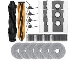 GROTE accessoire set compatibel met Dreame X50 - X50 ULTRA - L50 PRO ULTRA - L40s PRO ULTRA - zakken - borstels - moppen - filters - 22 onderdelen - vervanging van hoge kwaliteit