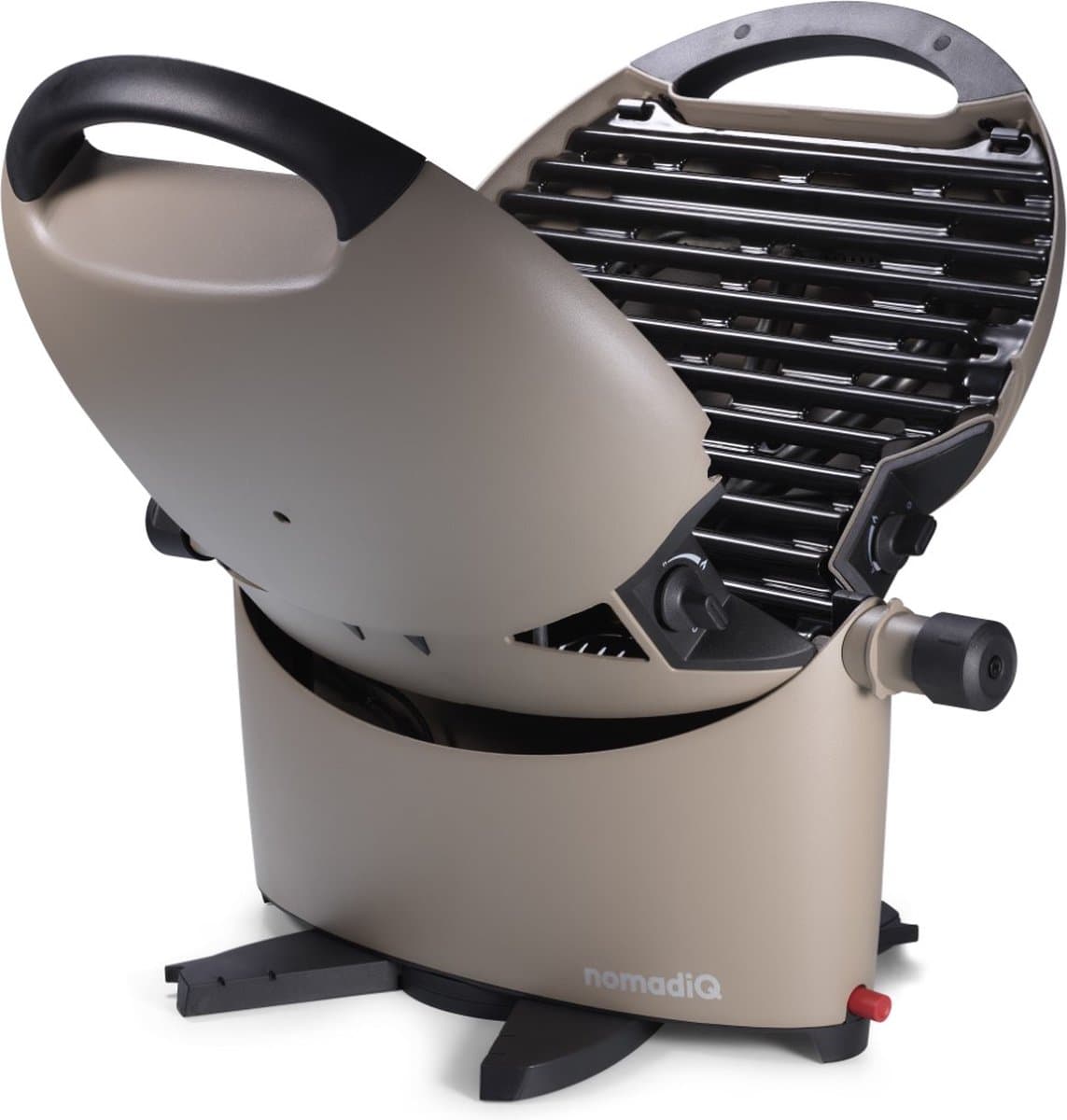 nomadiQ BBQ 3.0 - De ultieme lichtgewicht draagbare gas BBQ / Grill - Barbecue voor op de camping & vakantie - Urban Gray — afbeelding 1
