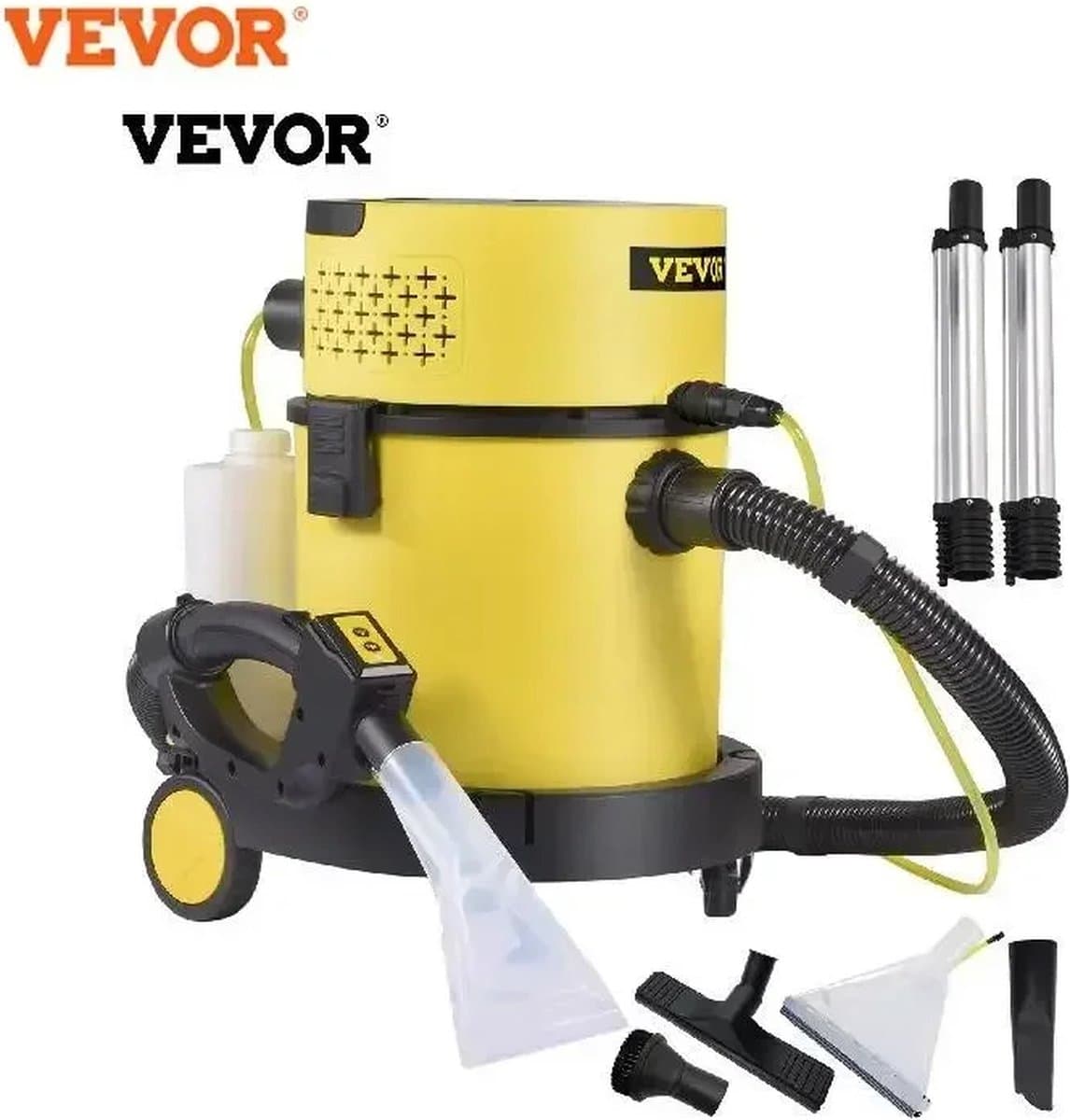 SimpleStore Nat en- Droog Stofzuiger - Geel - 4 in 1 - 20 L - 1200 W - Zuig en Blaas Functie - Bouwstofzuiger - Stofzuiger - Huishouden — afbeelding 1