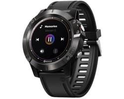 DrPhone ModelX8 – 1.3Inch IPS Full-color Touchscreen Smartwatch - Bluetooth 5.0 – Mobiele App - 24/7 Hartslagmonitoring – Bloeddrukmeting - SpO2 Zuurstofsaturatie-Meting - Zwart