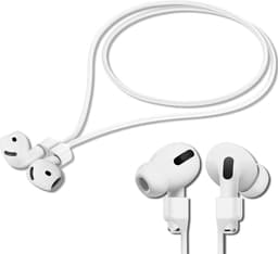 YONO Magnetische Band geschikt voor Apple Airpods - 4 3 2 1 - Pro - Siliconen Koord voor Oordopjes Draadloos - Anti Lost Strap - 80cm - Wit — thumbnail 1