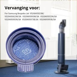 2 stuks HEPA filter compatibel met Samsung Bespoke Jet VS20A958FWN - VS20A95923B/AA- vervanging- stok stofzuiger filter-onderdelen — thumbnail 4