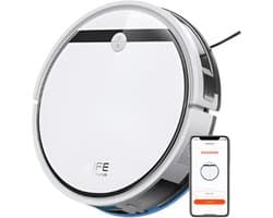 Dweilsysteem - Stofzuiger - Stofzuiger Robot - Stofzuiger Snoerloos - Stofzuiger Robot met Dweilfunctie - Compatibel met Alexa/Google/WiFi - 120mins - 3000Pa