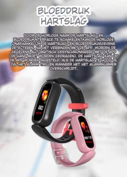 DrPhone KidsTime X13 – Smartwatch Voor Kinderen – IP68 Waterdichte Smartwatch – Hartslagmonitor – Slaapmonitoring – Mobiele App (Alleen voor Android Systeem) - 0.96 Inch TFT Kleurenscherm – Stappenteller – Calorie teller - Blauw — thumbnail 4