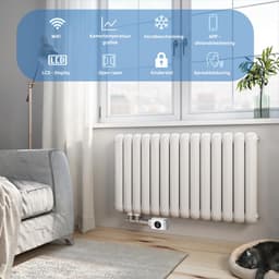 Slimme Radiatorknop - Slimme Thermostaatknop - Smart - WiFi - Alexa & Google Home - 1 Stuk — thumbnail 3