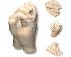 Handenbeeld | Handafdruk | Gipsafdruk | GipsHanden | Hand | 3D | Compleet Pakket bestaat uit 1000 gram Casting Mix Poeder & 1500 gram Gips | Bodycasting | Extensso® | Gipsafdruk | Alginaat | Een herinnering | Hobby Pakket | Bodycasting | Handbeeld