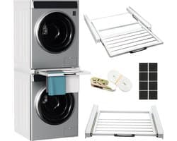 verbindingsframe Universeel stape voor wasmachine en wasdroger tussenframe wasmachine en droger