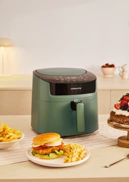 CREATE AIR PRO LARGE Enkel 6,2 l Vrijstaand 1800 W Heteluchtfriteuse Salie — thumbnail 5