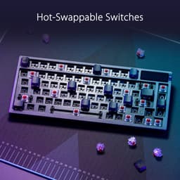 ASUS ROG Azoth - Toetsenbord - Bedraad, draadloos - Qwerty - US lay-out - TKL - USB 2.0 - bluetooth 5.1 - 2.4GHz - gunmetal — thumbnail 4