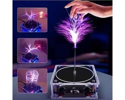Tesla Coil multifunctioneel | Tesla Music Tesla Coil -luidspreker | bluetooth speaker Tesla Coil | draadloze transmissieverlichting, experimentele producten voor wetenschap en onderwijs | Musical Tesla Coil Arc Plasma Speaker, Bluetooth