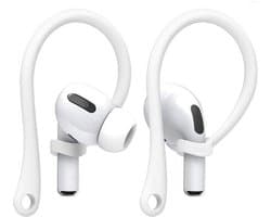 Wit-Sportieve anti-verloren en anti-vallende oorhaken - Siliconen sport hooks - Sport hooks -Geschikt voor Apple AirPods Pro en Apple AirPods 3 -Eenvoudig te installeren of te verwijderen