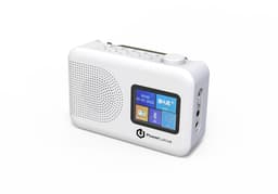 PowerLocus DAB Radio - Draagbare Radio - Bluetooth - DAB+/ FM - Dimbaar - Batterijen & Netstroom - Wit — thumbnail 2