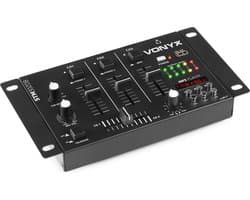 Mengpaneel - Skytec STM-3020 - 4-kanaals Mengpaneel met o.a. USB mp3 speler - Zwart