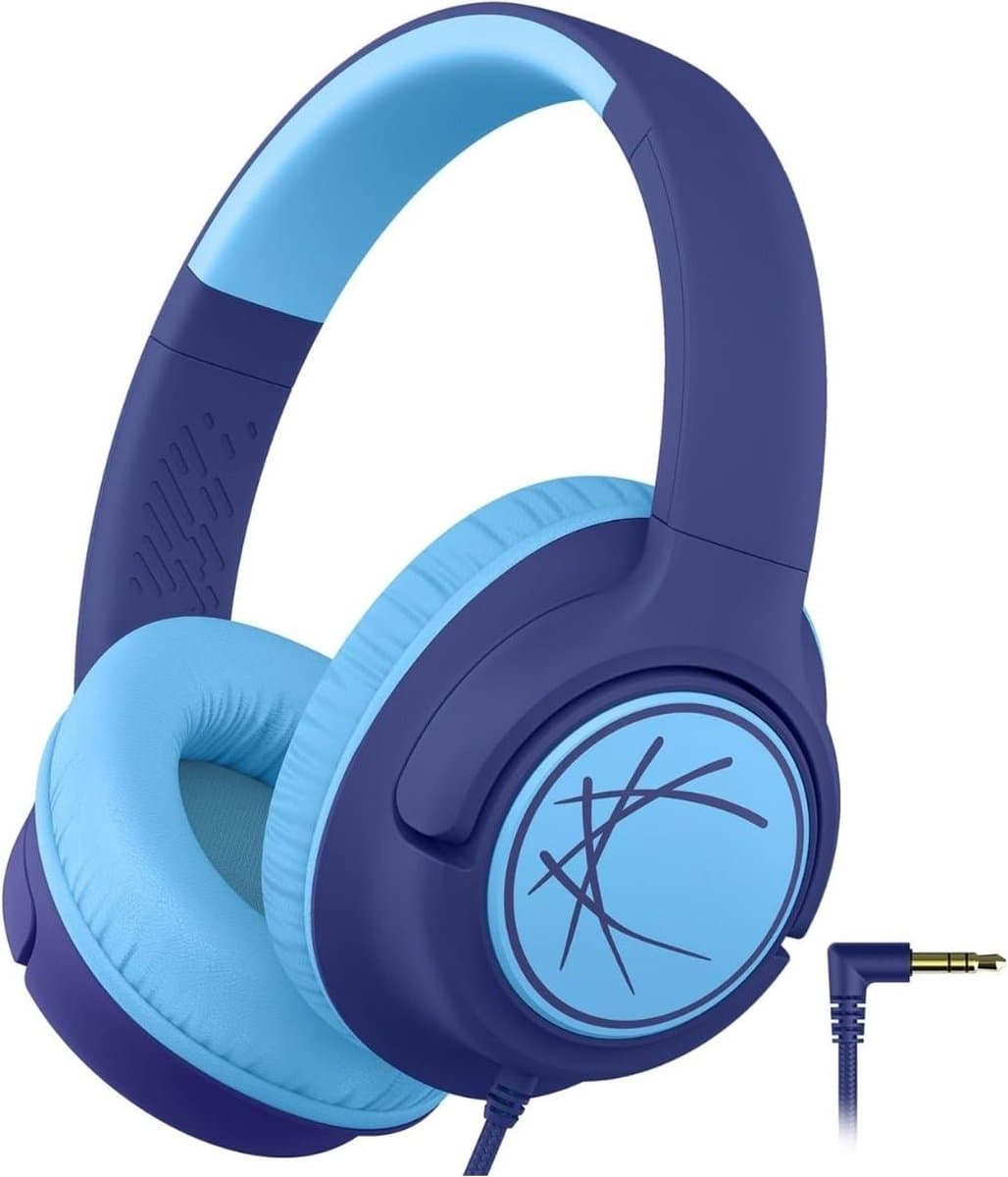 VELTRR® Koptelefoon Kinderen met Draad - Gaming Headset - Blauw — afbeelding 1