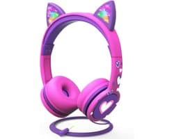 VELTRR® Koptelefoon Kinderen met Draad - Gaming Headset - Roze