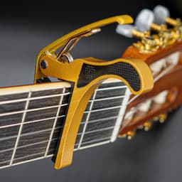 Universele Capo - Goud - Capo Akoestische / Klassieke / Elektrische gitaar - Capo Gitaar klem — thumbnail 1