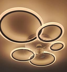 Equivera Plafonniere met Ventilator - Plafondventilator - Plafondventilator Afstandsbediening - Plafondventilator Slaapkamer - Plafond Ventilator met Verlichting - Plafondlamp - Plafonniere - Ideaal voor in uw slaapkamer! — thumbnail 3