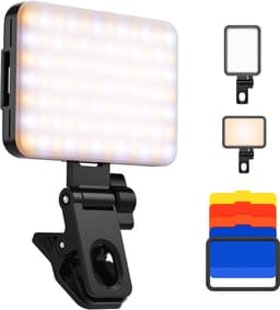 K&F Smartphone Oplaadbare Video LED Lamp - Videolamp - Selfie light — thumbnail 1