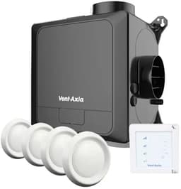 Vent-Axia Multihome AEC advance 368m³/h - CO2 inside, vochtsensor, bluethooth en eurostekker + SSU-B RF-regelaar + 4 ventielen — thumbnail 1