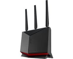 ASUS RT-BE86U - Draadloze Router - WiFi Versterker - 10 Gbps port - Dual-Band - 6800 Mbps - WiFi 7