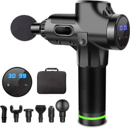Elpatron Massage gun- profesioneel massage pistool-6 opzetstukken en koffer- massage pistool 30 standen- massageapparaat-massagegun — thumbnail 5