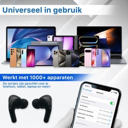 In-Ear Draadloze Oordopjes met Noise Cancelling en Bluetooth 5.3 - Oortjes Draadloos - Geschikt voor iPhone - Oortjes - Origineel Phreeze Wireless EarBuds — thumbnail 5