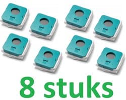 8 x Zak Hoogwaardige vervanging voor schoonmaakstation SAMSUNG BESPOKE JET - Synthetische microvezelzak voor stof, vuil voor schoonmaakstation - het onderdeelnummer van het origineel is: Samsung VCA-ADB952 — afbeelding 1
