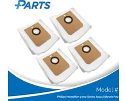 Philips HomeRun 7000 Series Aqua XU7000/02 Stofzakken (4 Stuks, Plus.Parts® alternatief voor XV1472/00)