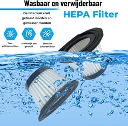 Innovixpro® Kruimeldief – Nat&Droog – Handstofzuiger – 17000Pa ! – ExtremeZuigkracht – Incl 4 Hepa filter's – Kruimeldief snoerloos – Kruimelzuiger – Jouw ultieme schoonmaakpartner – Kruimelzuiger-Autostofzuiger-Nat&droog-InclusiefReistas — thumbnail 4