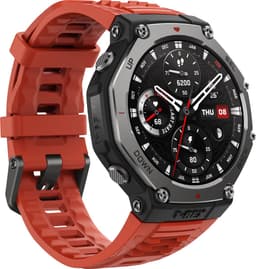 Amazfit T-Rex 3 Lava 3,81 cm (1,5") AMOLED 48,5 mm digitaal 480 x 480 pixels touchscreen zwart, roestvrij staal — thumbnail 3
