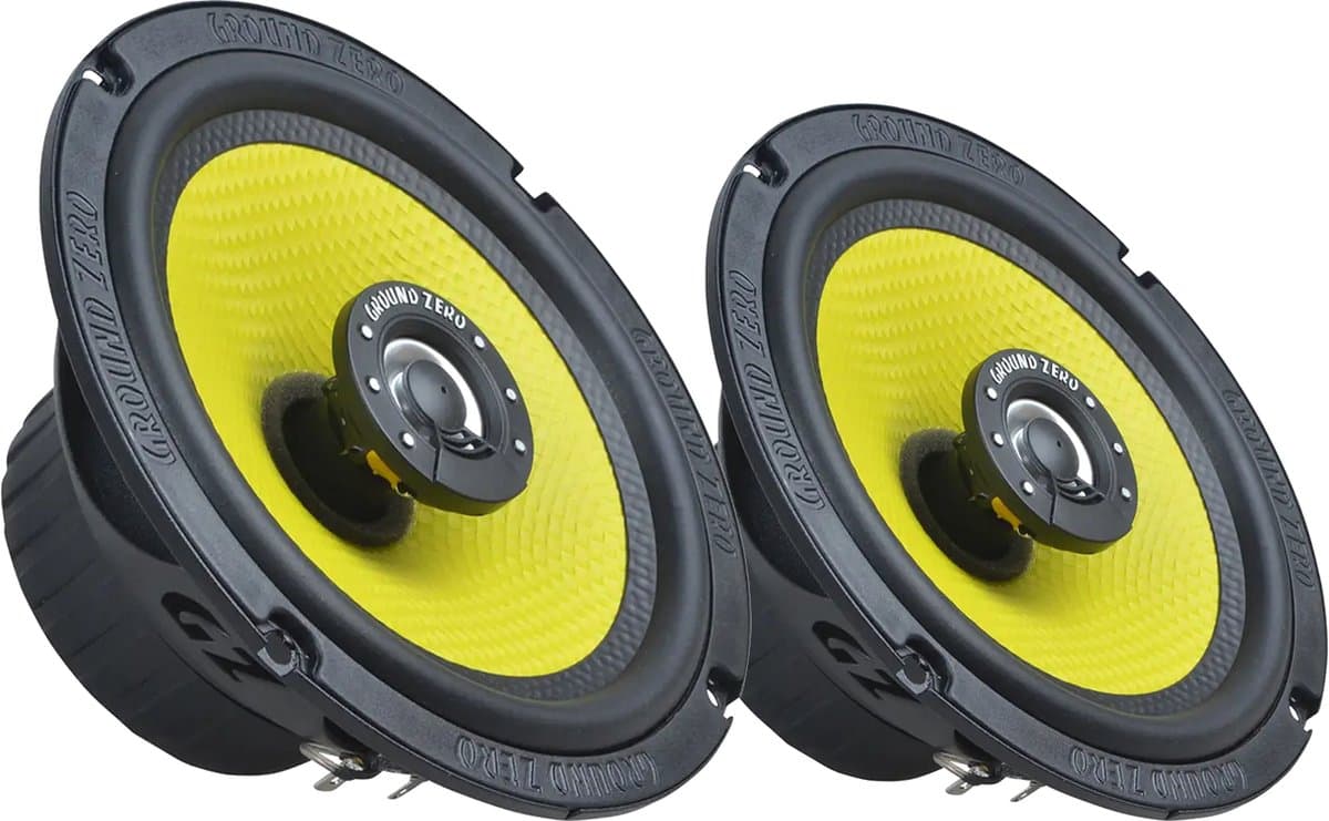 Ground Zero Titanium GZTF 6.5X - Autospeakers - 16,5 cm - 2-Weg Coaxiale Auto Speaker Set - 130W — afbeelding 1