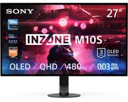 Sony INZONE M10S – 27 inch - OLED QHD – 480Hz - Gaming Monitor — afbeelding 1