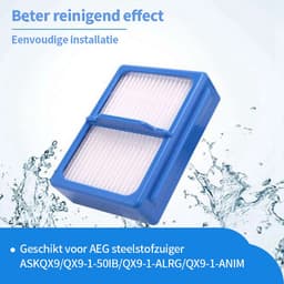 Replacements® Filters geschikt voor de AEG QX9 - 4 stuks — thumbnail 2