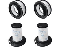 Replacements® filter set geschikt voor Rowenta X-Force Flex 11.6 12.6 14.6 15.6 - ZR009007 - 4 stuks