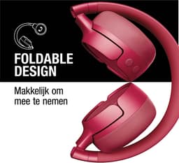 Fresh ‘n Rebel Code Fuse – Draadloze on-ear koptelefoon - Bluetooth - 30 uur Speeltijd - Berry Red — thumbnail 5