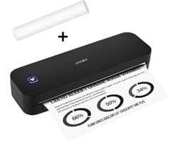 ONEIRO PRINTX Thermische Bluetooth printer Zwart - A4 - Thermal printer - all in one - draagbaar - compact - kantoor - school - printen - draadloos - bluetooth