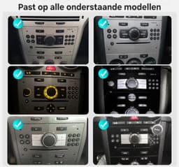 Autoradio 1/32GB met Carplay en Android auto | Geschikt voor Opel Astra H, Corsa D, Vectra C, Combo, Antara, Zafira, Meriva, Vivaro, Tigra 2001-2013 | Radio scherm met Navigatie | 2001 2002 2003 2004 2005 2006 2007 2008 2009 2010 2011 2012 | Zilver — thumbnail 3