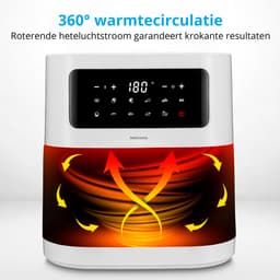 MEDION XL Airfryer E40 - 5,3 L - 2150 W - 9 programma’s - Wit — thumbnail 4