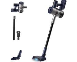 Erikssøn Steelstofzuiger Air Pro Max 9700 - Stofzuiger Draadloos - Zonder Zak Op Accu - Grijs/Blauw
