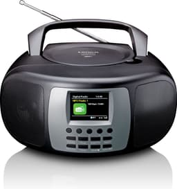 Lenco SCD-860BK - Draagbare DAB+/FM-radio met Bluetooth CD-speler en groot LCD-kleurenscherm - Zwart — thumbnail 1