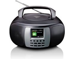 Lenco SCD-860BK - Draagbare DAB+/FM-radio met Bluetooth CD-speler en groot LCD-kleurenscherm - Zwart